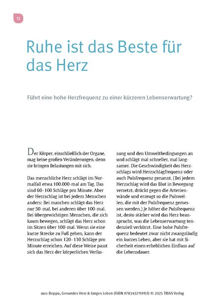 Produktbild: Gesundes Herz & langes Leben