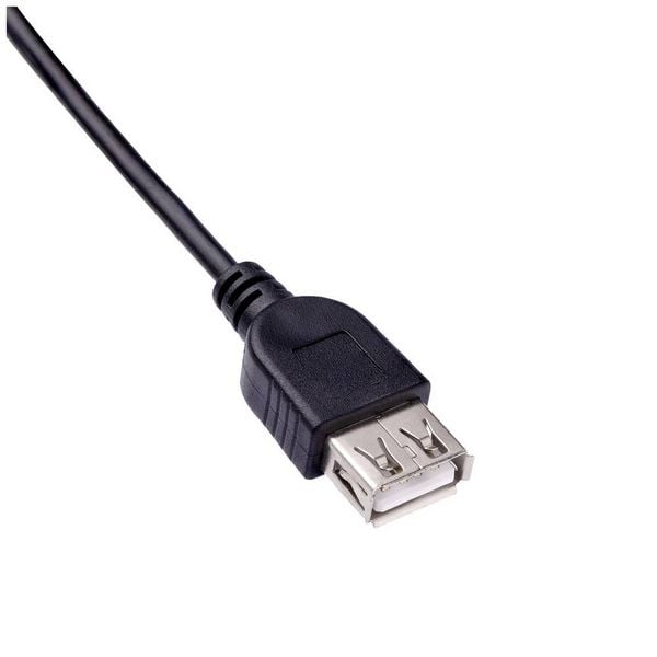 Produktbild: Akyga USB-Kabel USB-A Stecker, USB-A Buchse 1.80m Schwarz AK-USB-07