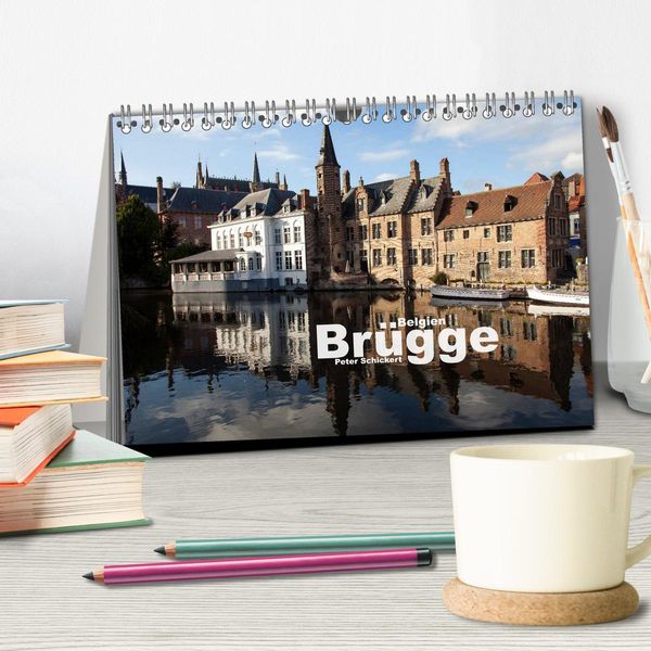 Produktbild: Br&uuml;gge - Belgien (Tischkalender 2026 DIN A5 quer), CALVENDO Monatskalender