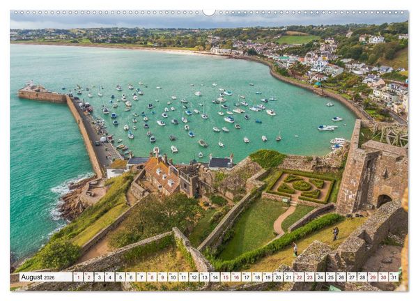 Produktbild: Jersey - Die Insel im &Auml;rmelkanal (hochwertiger Premium Wandkalender 2026 DIN A2 quer), Kunstdruck in Hochglanz