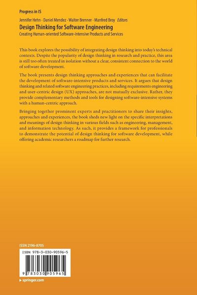 Produktbild: Design Thinking for Software Engineering