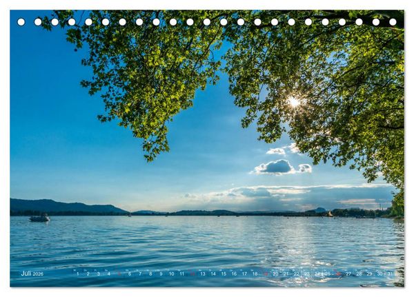 Produktbild: Farbenfroh Bodensee (Tischkalender 2026 DIN A5 quer), CALVENDO Monatskalender
