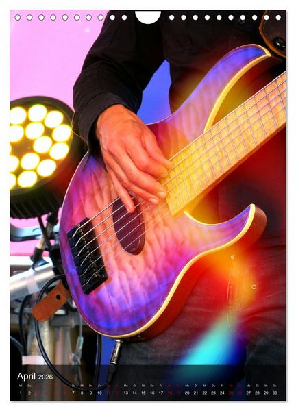 Produktbild: Rockgitarren in Concert (Wandkalender 2026 DIN A4 hoch), CALVENDO Monatskalender
