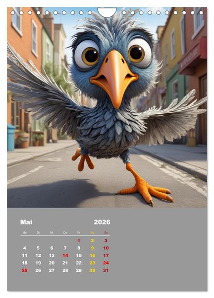 Produktbild: Diese schr&auml;gen V&ouml;gel (Wandkalender 2026 DIN A4 hoch), CALVENDO Monatskalender