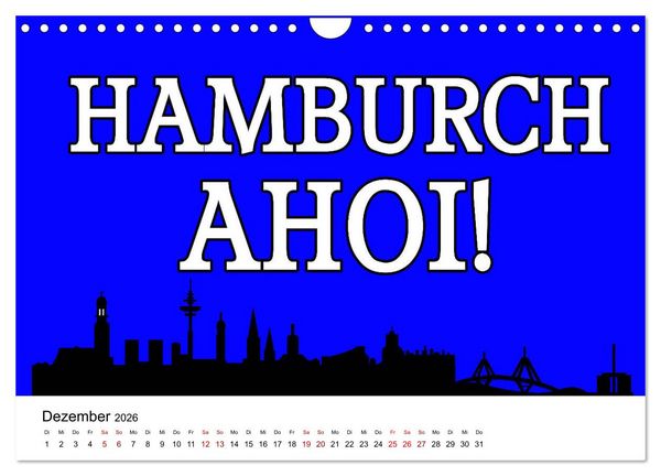 Produktbild: Hamburger Schnack (Wandkalender 2026 DIN A4 quer), CALVENDO Monatskalender