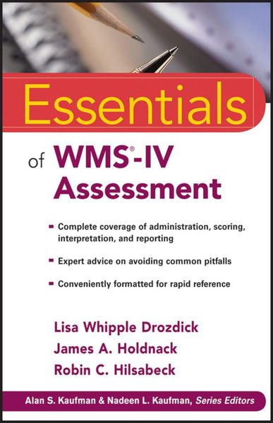 Produktbild: Essentials of WMS-IV Assessment
