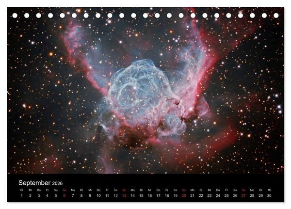 Produktbild: Die Galaxie im Garten (Tischkalender 2026 DIN A5 quer), CALVENDO Monatskalender