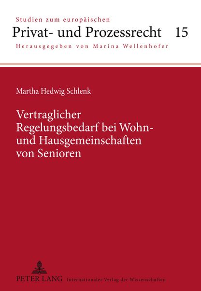 Produktbild: Vertraglicher Regelungsbedarf bei Wohn- und Hausgemeinschaften von Senioren