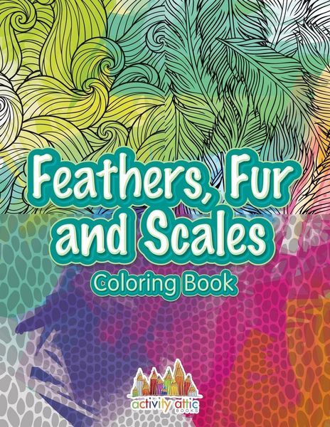 Produktbild: Feathers, Fur and Scales Coloring Book