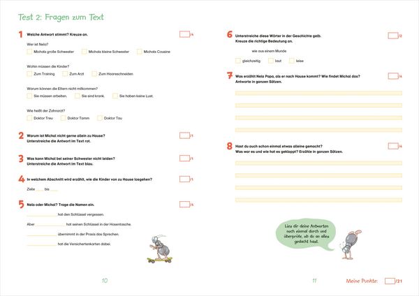 Produktbild: Fit f&uuml;r Lesetests 3. Klasse. Mein Testheft