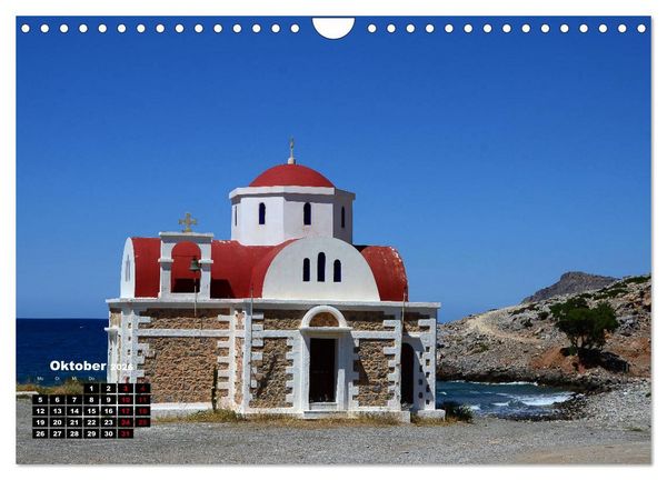 Produktbild: Kapellen und Kirchen auf Kreta (Wandkalender 2026 DIN A4 quer), CALVENDO Monatskalender