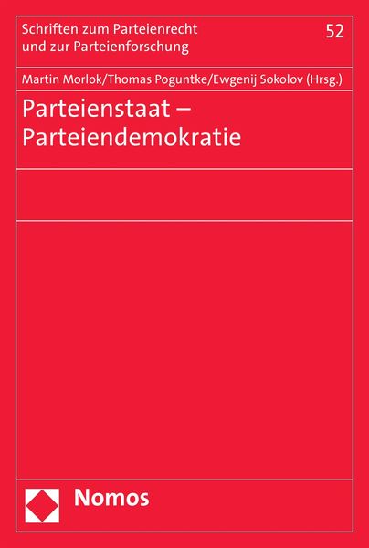 Produktbild: Parteienstaat - Parteiendemokratie