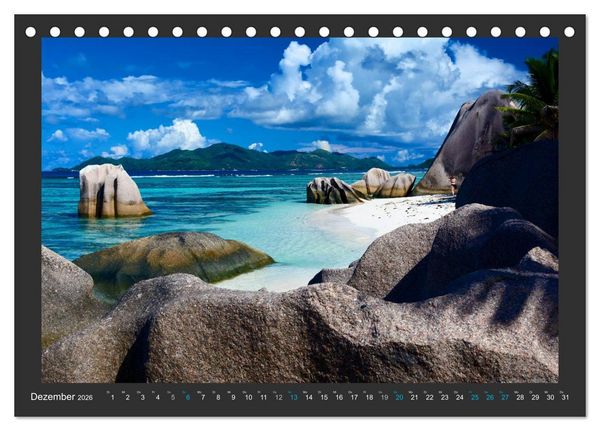Produktbild: Seychellen - Der Garten Eden im Indischen Ozean (Tischkalender 2026 DIN A5 quer), CALVENDO Monatskalender