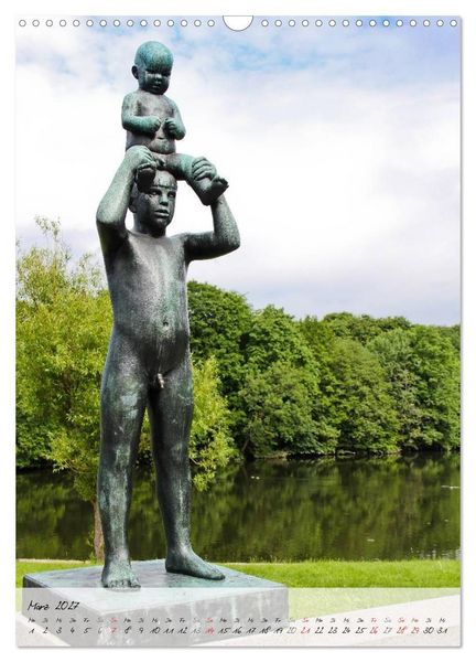 Produktbild: Vigeland (Wandkalender 2027 DIN A3 hoch), CALVENDO Monatskalender