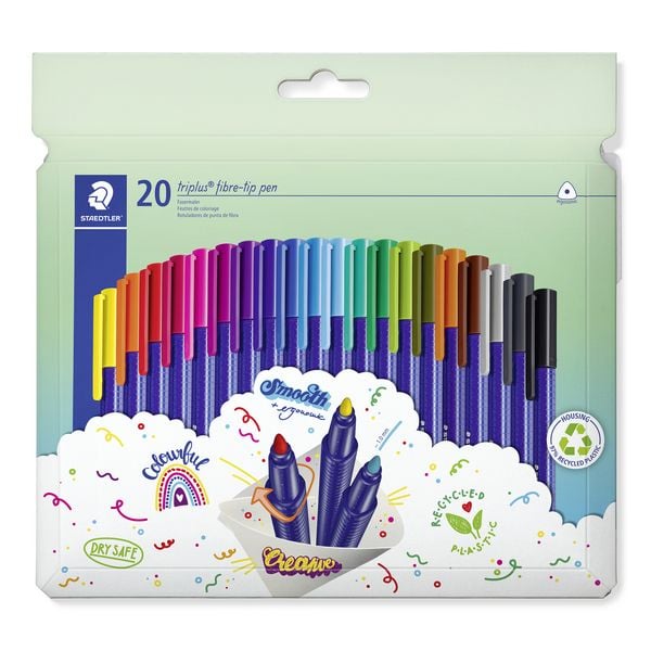 Produktbild: STAEDTLER triplus color 323 Fasermaler, 20er Set, 323 C20