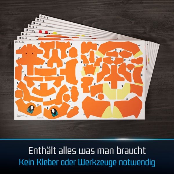 Produktbild: 4D Build - Pok&eacute;mon Glumanda - detailreiches 3D-Puzzle