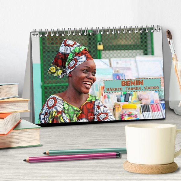 Produktbild: Benin M&auml;rkte Farben Voodoo (Tischkalender 2027 DIN A5 quer), CALVENDO Monatskalender