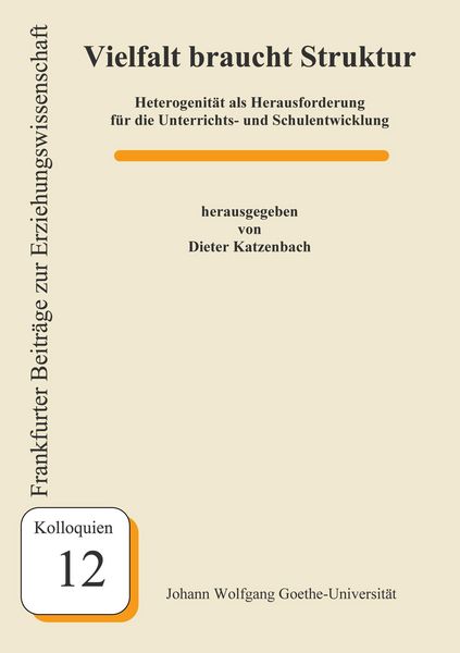 Produktbild: Vielfalt braucht Struktur