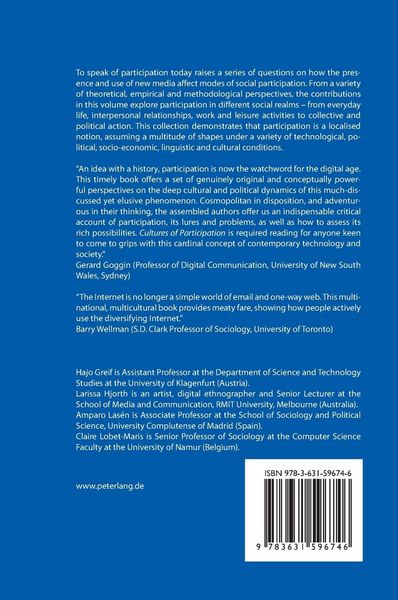 Produktbild: Cultures of Participation