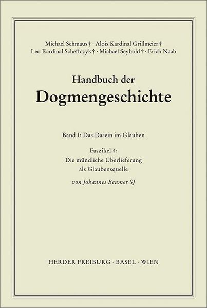 Produktbild: Die m&uuml;ndliche &Uuml;berlieferung als Glaubensquelle