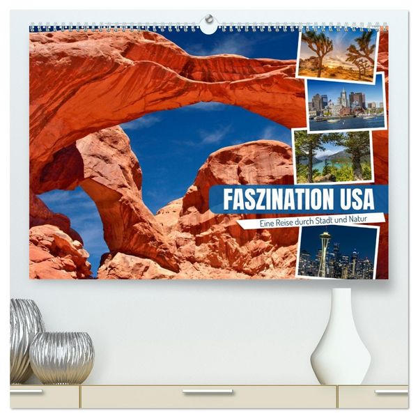 Produktbild: Faszination USA - Eine Reise durch Stadt und Natur (hochwertiger Premium Wandkalender 2026 DIN A2 quer), Kunstdruck in Hochglanz