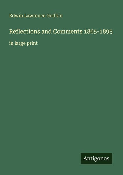 Produktbild: Reflections and Comments 1865-1895