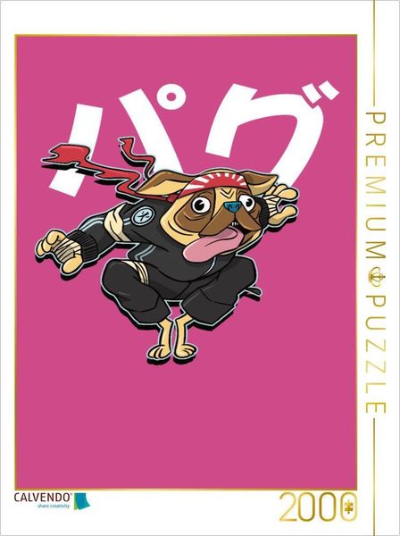 Produktbild: CALVENDO Puzzle Hund Samurai | 2000 Teile Lege-Gr&ouml;&szlig;e 90x67cm Foto-Puzzle f&uuml;r gl&uuml;ckliche Stunden