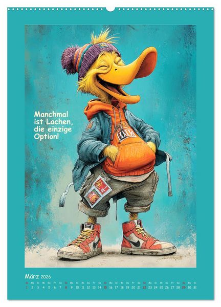 Produktbild: Quack Attacke. Enten au&szlig;er Kontrolle (hochwertiger Premium Wandkalender 2026 DIN A2 hoch), Kunstdruck in Hochglanz