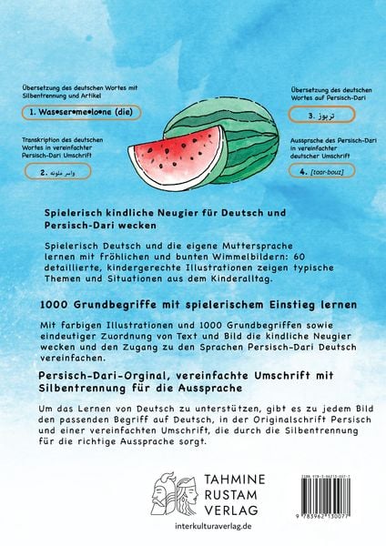 Produktbild: Interkultura Meine ersten 1000 W&ouml;rter Bilderw&ouml;rterbuch Deutsch-Persisch/Dari