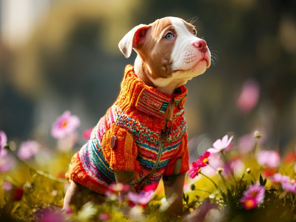 Produktbild: CALVENDO Puzzle American Pit Bull Welpe | 1000 Teile Lege-Gr&ouml;&szlig;e 64x48cm Foto-Puzzle f&uuml;r gl&uuml;ckliche Stunden