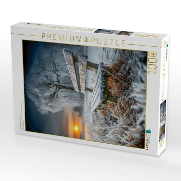 Produktbild: CALVENDO Puzzle Eine Holzbank am Wegesrand | 1000 Teile Lege-Gr&ouml;&szlig;e 64x48cm Foto-Puzzle f&uuml;r gl&uuml;ckliche Stunden