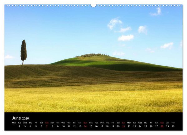 Produktbild: Tuscany (High Quality Premium Wall Calendar 2026 DIN A2 landscape),CALVENDO 12 Month Wall Calendar