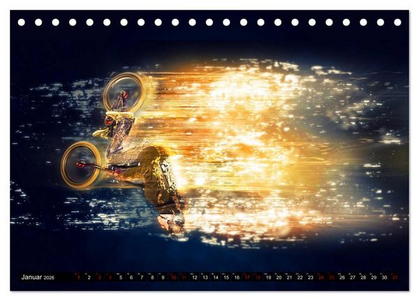 Produktbild: BMX Universum (Tischkalender 2026 DIN A5 quer), CALVENDO Monatskalender