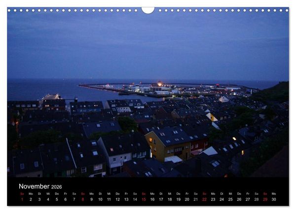 Produktbild: Abend in Helgoland (Wandkalender 2026 DIN A3 quer), CALVENDO Monatskalender