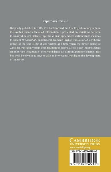 Produktbild: Dialect in Swahili