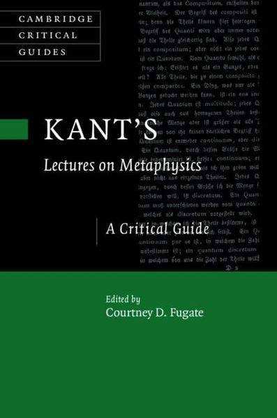 Produktbild: Kant's Lectures on Metaphysics