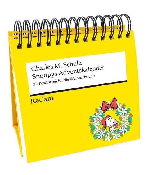 Produktbild: Snoopys Adventskalender. 24 Postkarten f&uuml;r die Weihnachtszeit (Advents-Postkartenaufsteller)