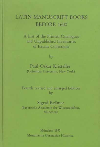 Produktbild: Latin Manuscript Books before 1600