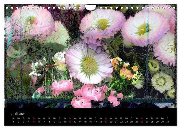 Produktbild: Blumen - Digital (Wandkalender 2026 DIN A4 quer), CALVENDO Monatskalender