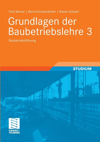 Produktbild: Grundlagen der Baubetriebslehre 3