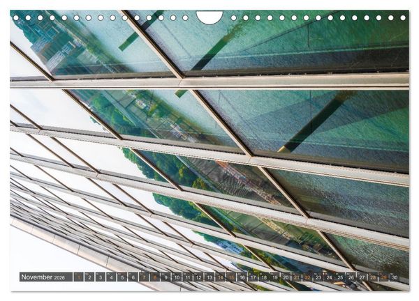 Produktbild: Die Hafenstadt Hamburg im Spiegel (Wandkalender 2026 DIN A4 quer), CALVENDO Monatskalender