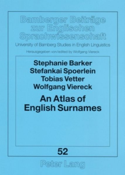 Produktbild: An Atlas of English Surnames