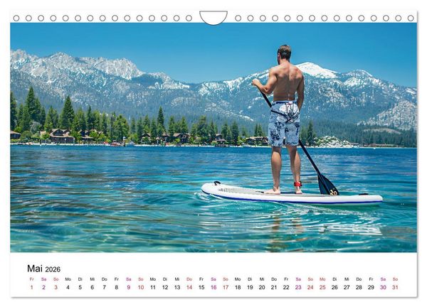 Produktbild: Stand up paddling - SUP (Wandkalender 2026 DIN A4 quer), CALVENDO Monatskalender