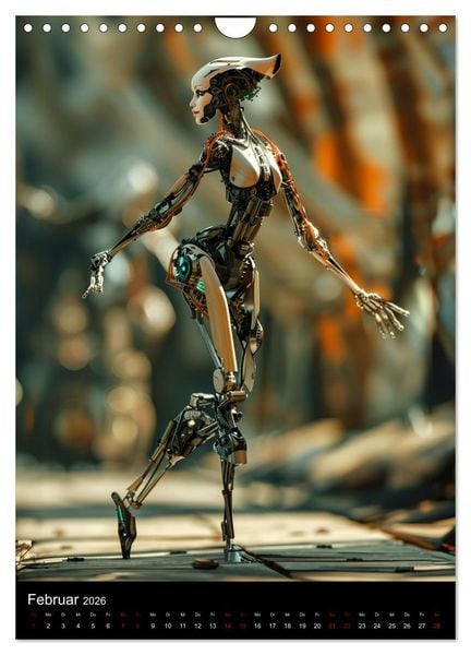 Produktbild: Roboter - Diven (Wandkalender 2026 DIN A4 hoch), CALVENDO Monatskalender