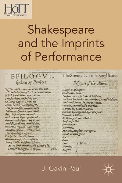 Produktbild: Shakespeare and the Imprints of Performance