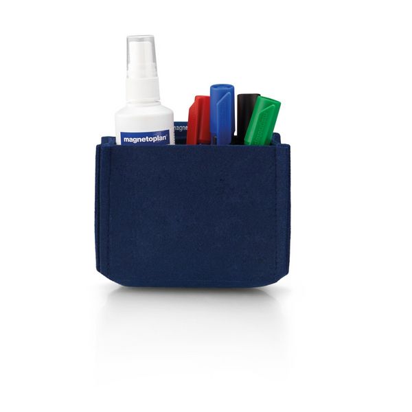 Produktbild: magnetoplan Stiftehalter magnetisch magnetoTray MEDIUM (B x H x T) 130 x 100 x 60 mm Blau 1227714