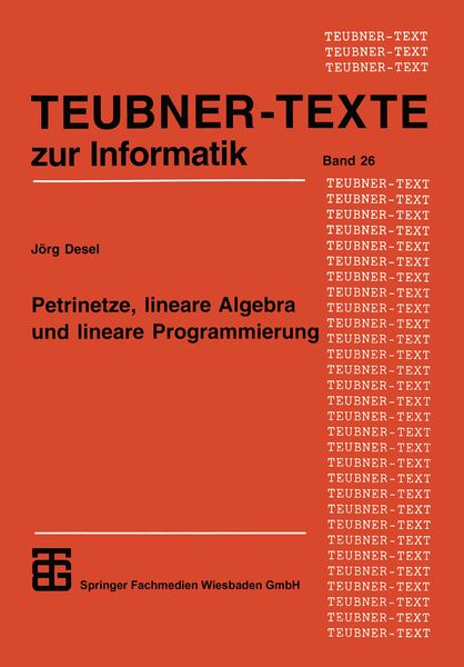Produktbild: Petrinetze, lineare Algebra und lineare Programmierung