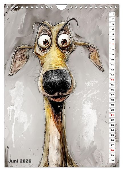 Produktbild: Hund mit Pfiff (Wandkalender 2026 DIN A4 hoch), CALVENDO Monatskalender