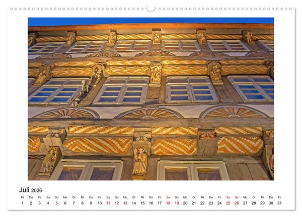 Produktbild: Faszination Fachwerk - an Weser und Ilme (Wandkalender 2026 DIN A2 quer), CALVENDO Monatskalender