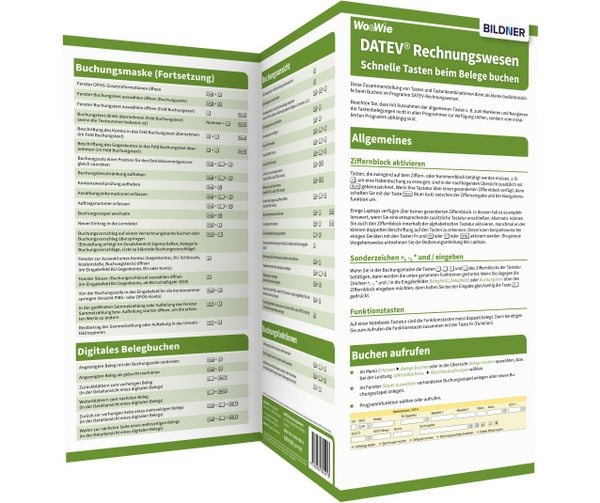 Produktbild: DATEV Rechnungswesen - Schnelle Tasten beim Belege buchen